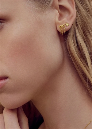 Rouge earrings Forgyldt Maanesten